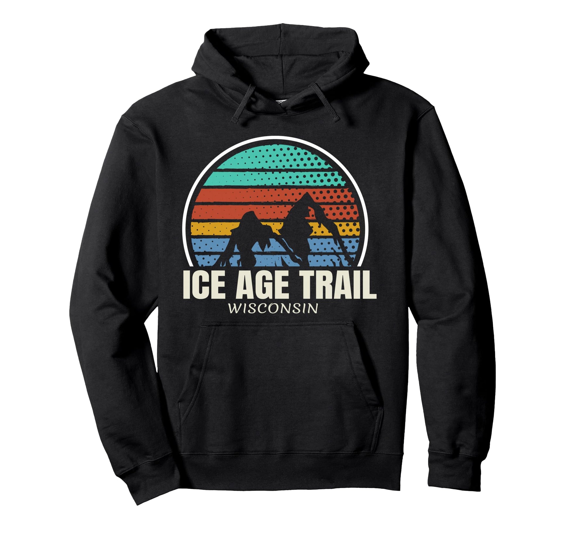 Ice Age Trail Hiker Camping Hiking Hoodie - Trendy Graphic Men Women - T-Shirt, Sweatshirt, Hoodie