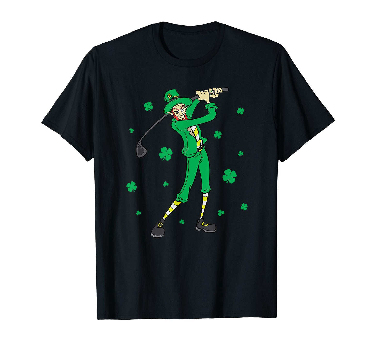 St Patricks Day Golf Golfer Golfing Dad T-Shirt - Unique Graphic Men Women - T-Shirt, Sweatshirt, Hoodie