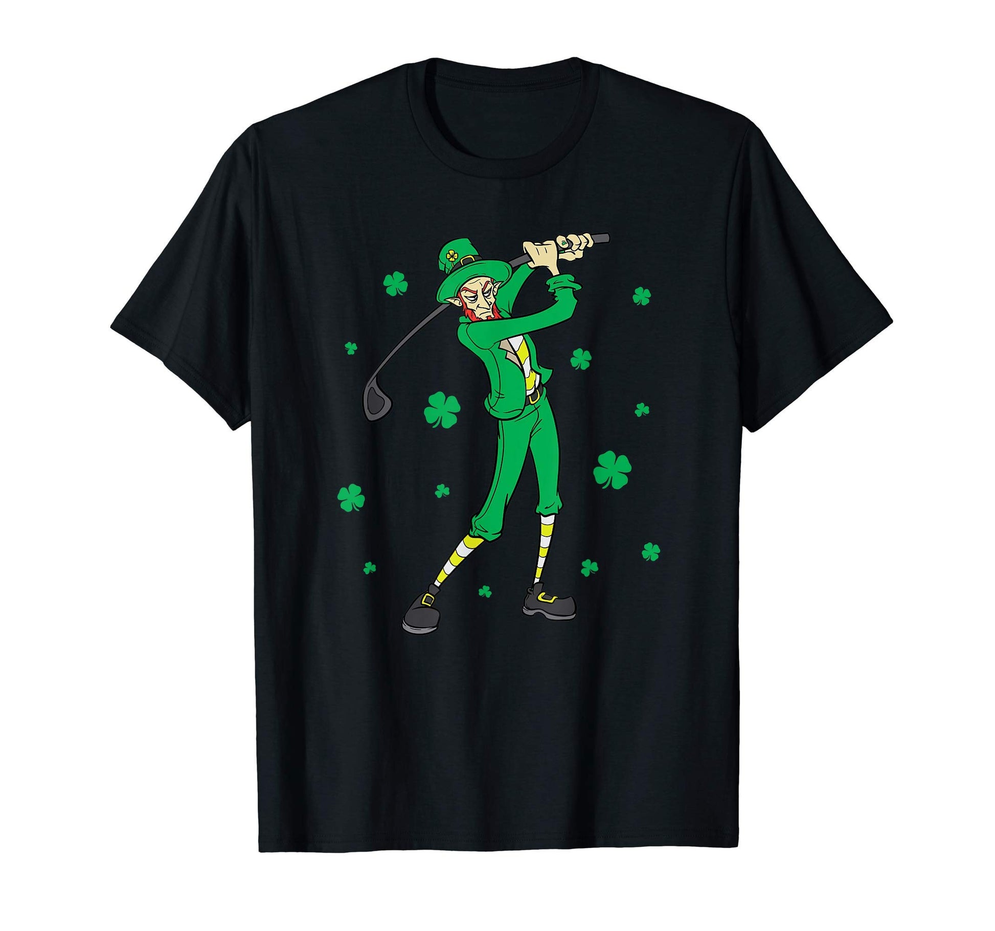 St Patricks Day Golf Golfer Golfing Dad T-Shirt - Unique Graphic Men Women - T-Shirt, Sweatshirt, Hoodie