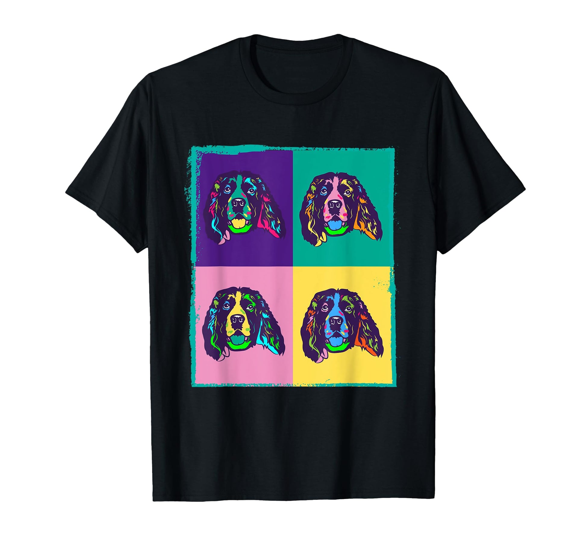Dog Lover I Pop Art English Springer T-Shirt - Streetwear Style Unisex - T-Shirt, Sweatshirt, Hoodie