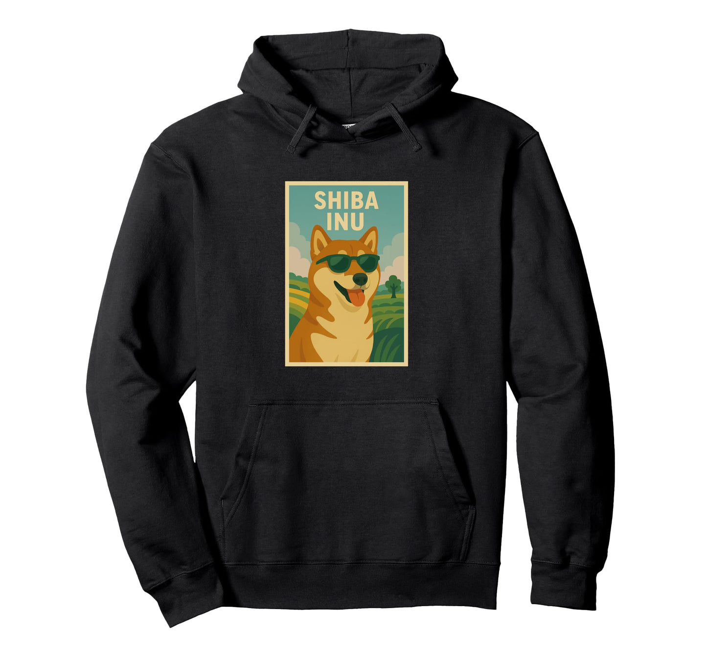 Shiba Inu Art Minimalist Pop Art Hoodie - Streetwear Style for Adults - T-Shirt, Sweatshirt, Hoodie