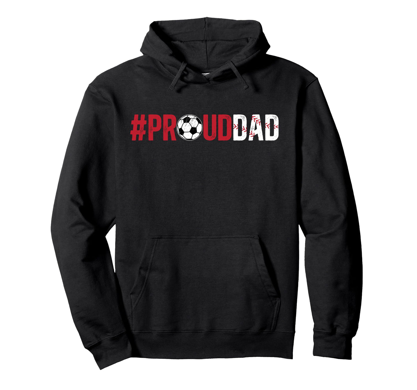 Proud Dad Baseball Soccer Dad Ballers Hoodie - Minimalist Print Unisex - T-Shirt, Sweatshirt, Hoodie