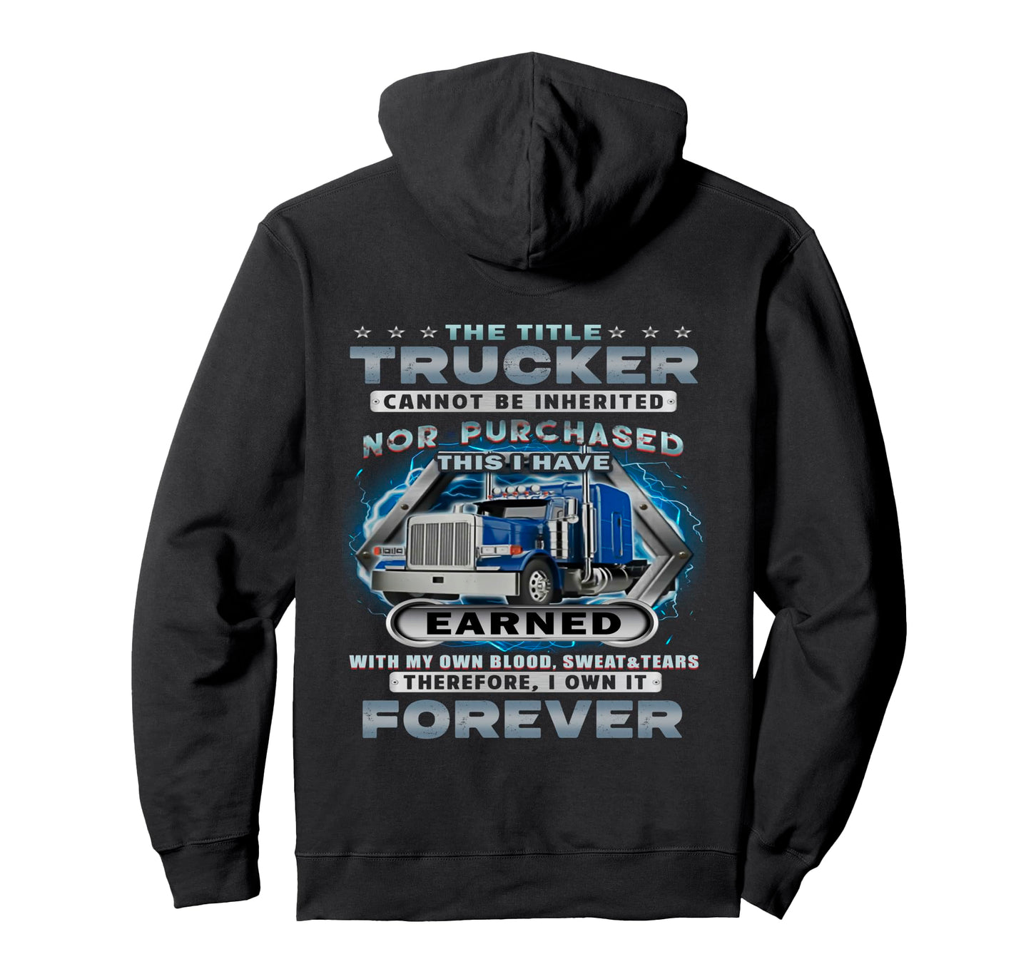 This I Have Earned My Own Blood Sweat Tears Hoodie - Trendy Graphic Unisex - T-Shirt, Sweatshirt, Hoodie