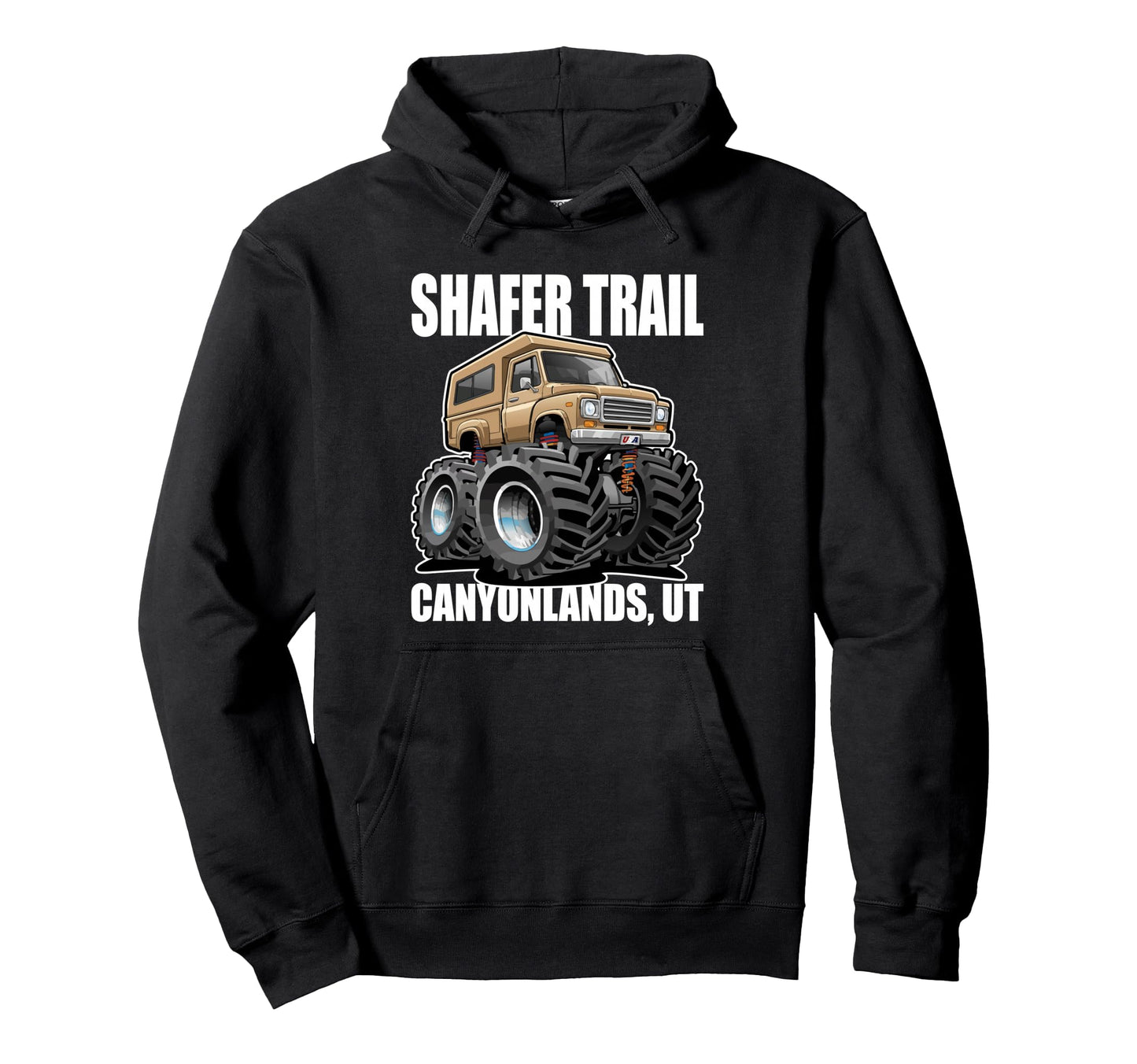 Shafer Trail Canyonlands Utah Usa Hoodie - Minimalist Print Men Women - T-Shirt, Sweatshirt, Hoodie
