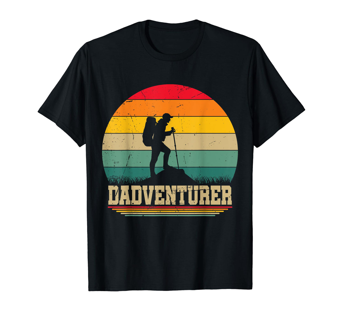 Hiking Dad Pun Dadventurer Funny Hiker T-Shirt - Fun Novelty Design Unisex - T-Shirt, Sweatshirt, Hoodie