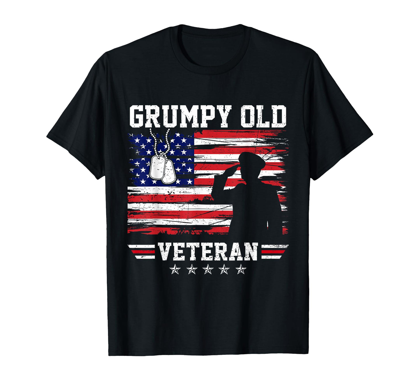 Patriotic Grumpy Old Veteran T-Shirt - Novelty Apparel for Adults - T-Shirt, Sweatshirt, Hoodie