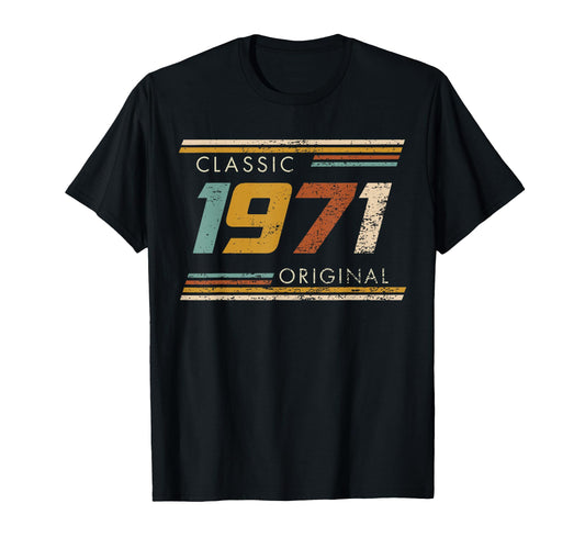 1971 Original Birthday Est 1971 T-Shirt - Unique Graphic for Adults - T-Shirt, Sweatshirt, Hoodie
