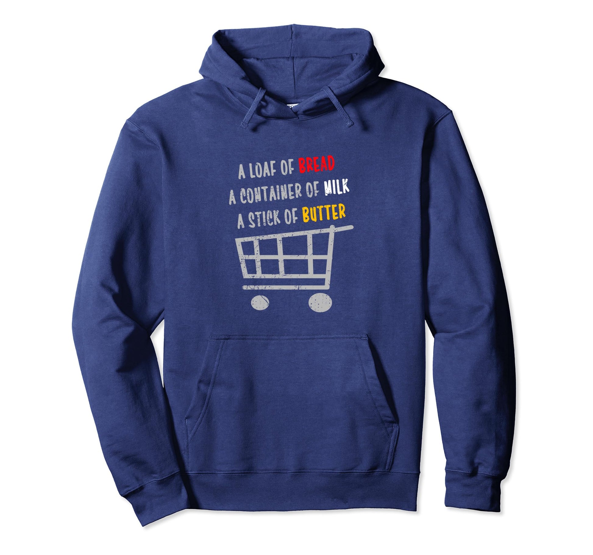 Loaf Bread Container Milk Stick Hoodie - Fun Novelty Design for Adults - T-Shirt, Sweatshirt, Hoodie