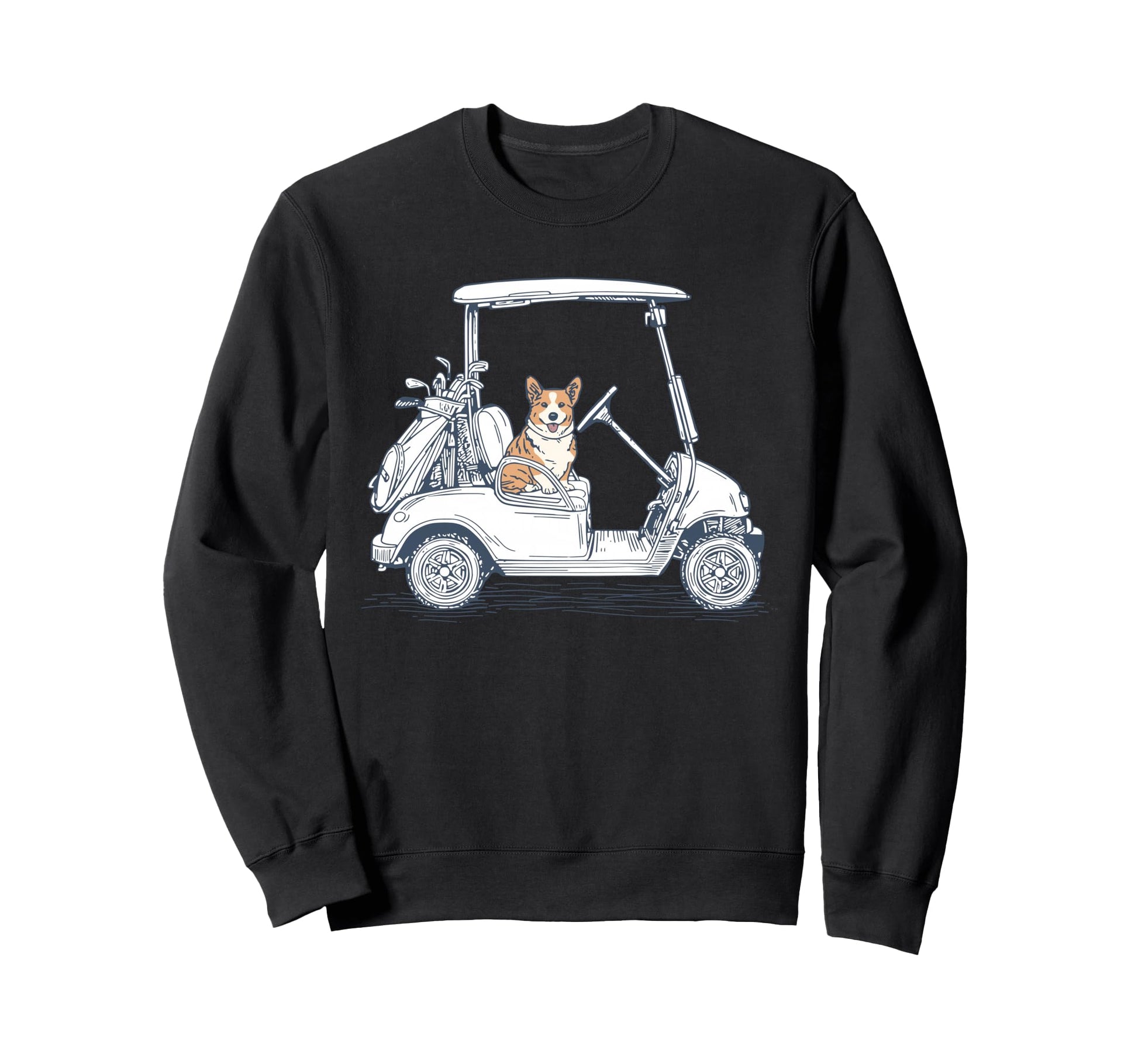 Corgi Dad Golf Club Funny Dog Drive Sweatshirt - Unique Graphic for Adults - T-Shirt, Sweatshirt, Hoodie