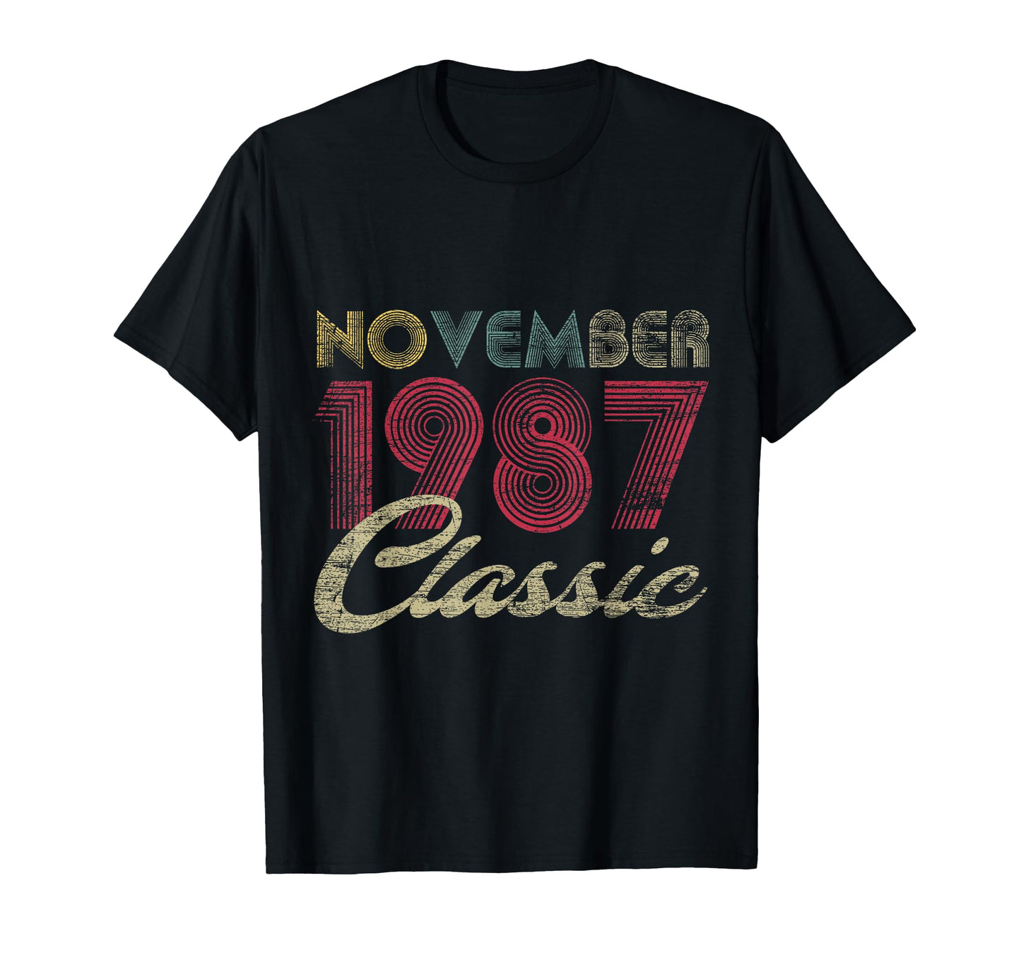 November 1987 Bday Gifts 35Th T-Shirt - Casual Everyday Wear Unisex - T-Shirt, Sweatshirt, Hoodie