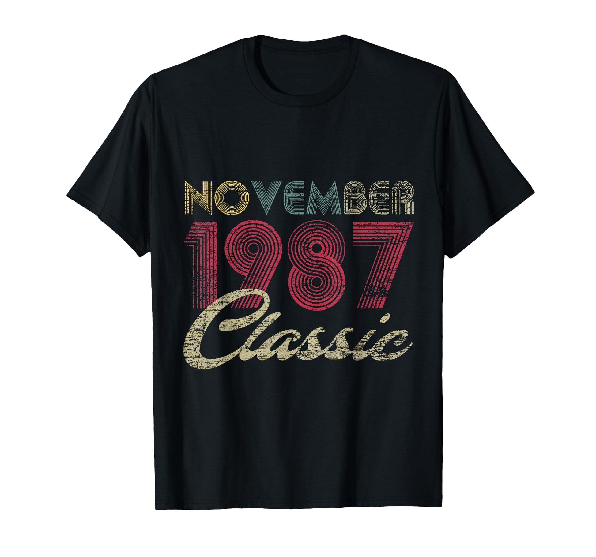 November 1987 Bday Gifts 35Th T-Shirt - Casual Everyday Wear Unisex - T-Shirt, Sweatshirt, Hoodie
