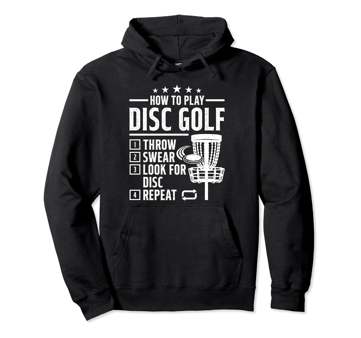 How To Play Disc Golf Funny Frisbee Hoodie - Fun Novelty Design Men Women - T-Shirt, Sweatshirt, Hoodie