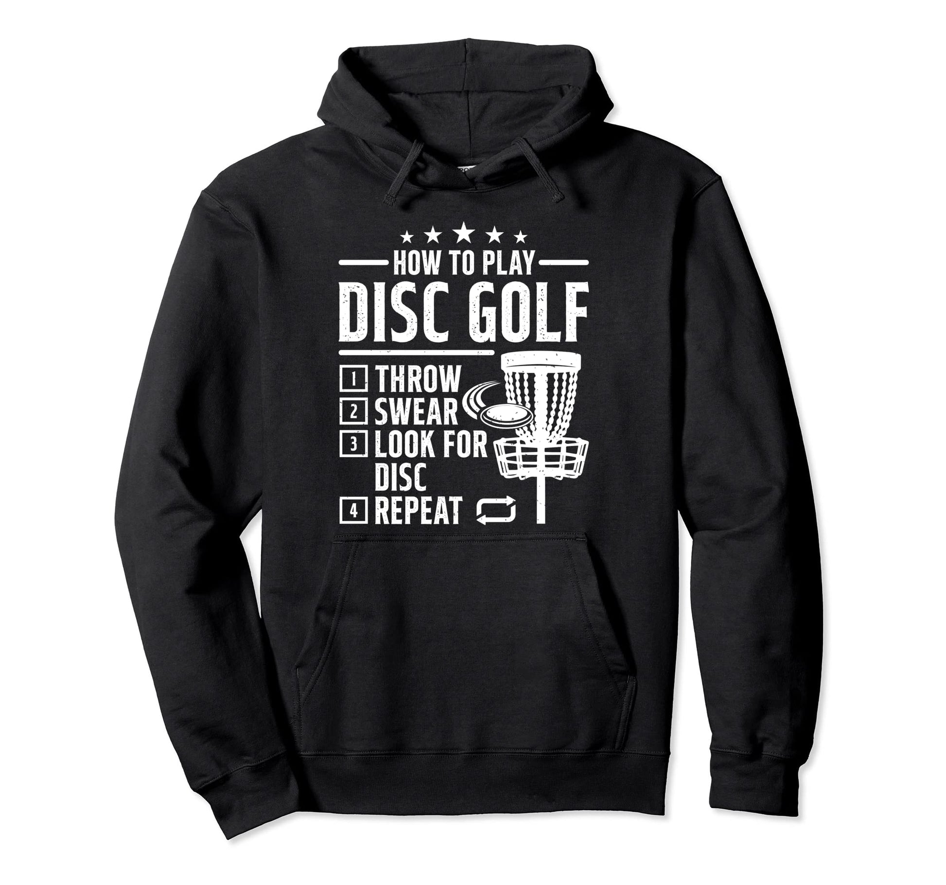 How To Play Disc Golf Funny Frisbee Hoodie - Fun Novelty Design Men Women - T-Shirt, Sweatshirt, Hoodie