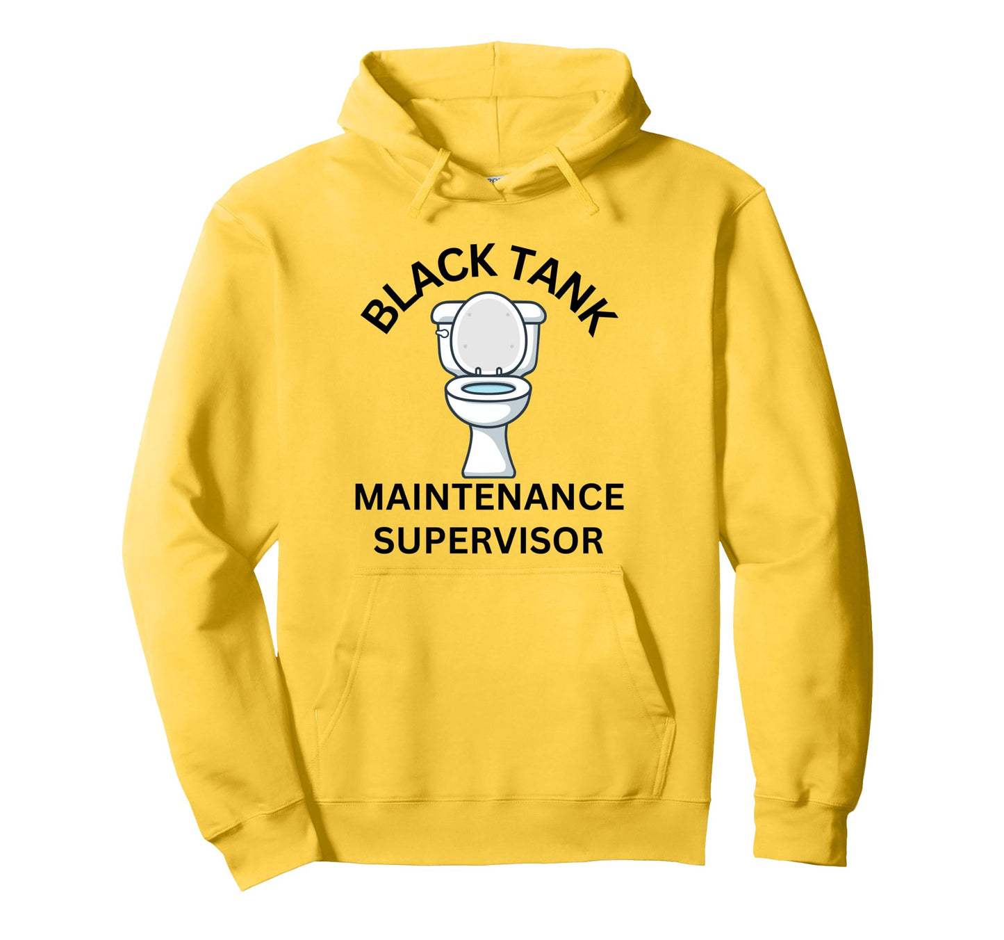Rv Camping Black Tank Maintenance Hoodie - Fun Novelty Design for Adults - T-Shirt, Sweatshirt, Hoodie