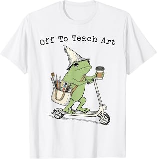 Off to Teach Art Teacher Frog Funny Back to School Drawing T-Shirt Unisex T-shirt, Sweatshirt, Hoodie, Long Sleeve Tee - T-Shirt, Sweatshirt, Hoodie