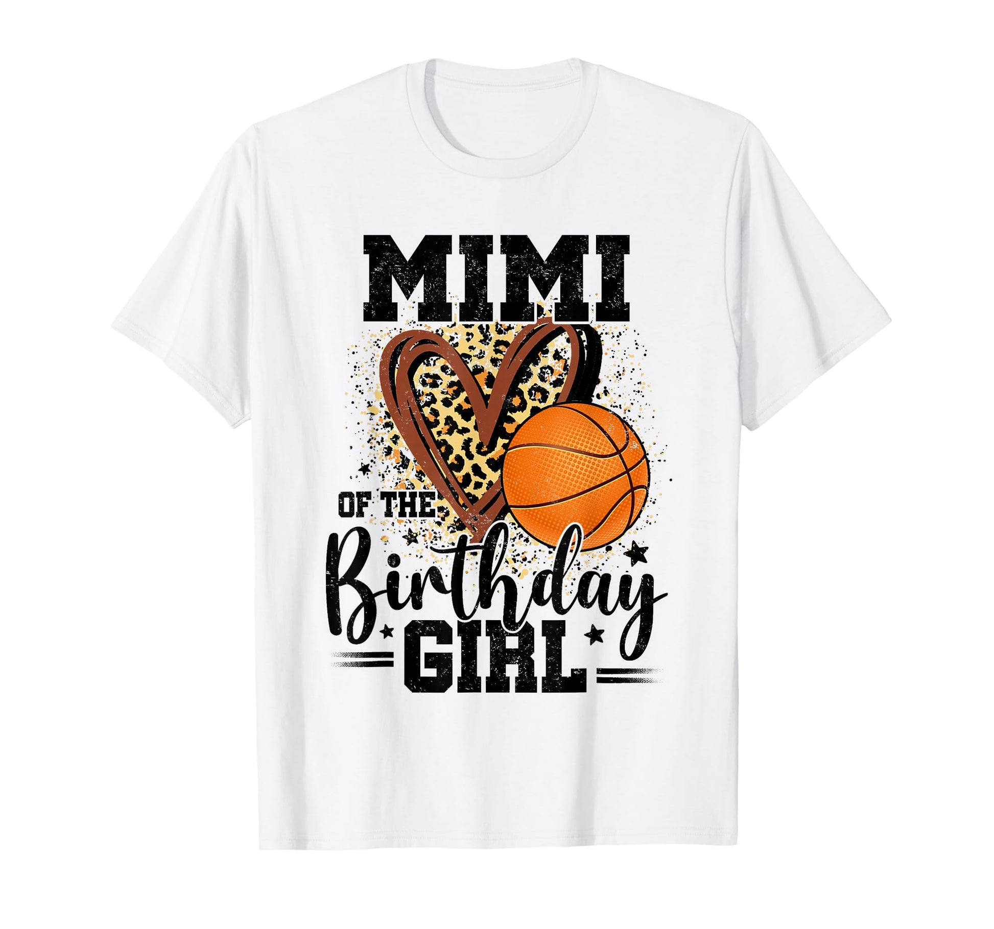 Mimi Birthday Basketball Heart T-Shirt - Fun Novelty Design for Adults - T-Shirt, Sweatshirt, Hoodie