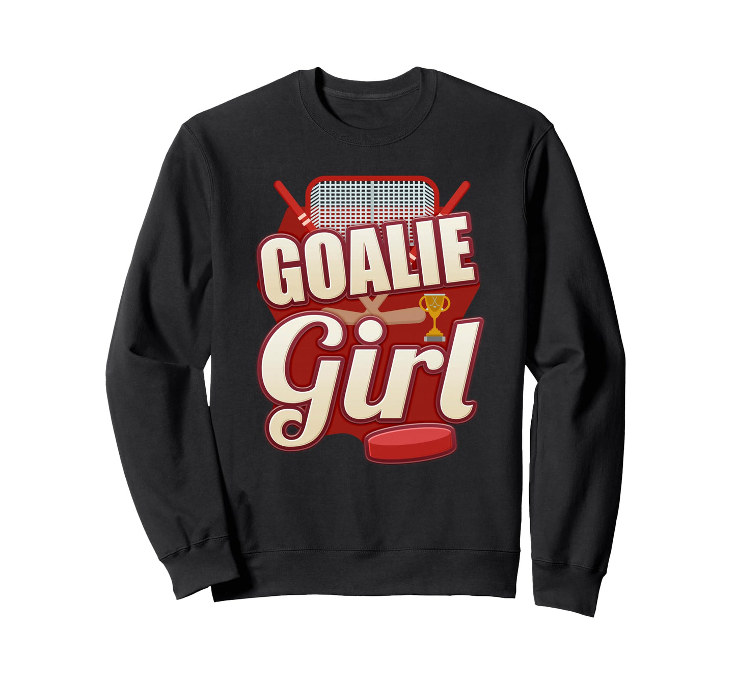 Ice Hockey Goalie Fun Ice Hockey Sweatshirt - Unique Graphic for Adults - T-Shirt, Sweatshirt, Hoodie