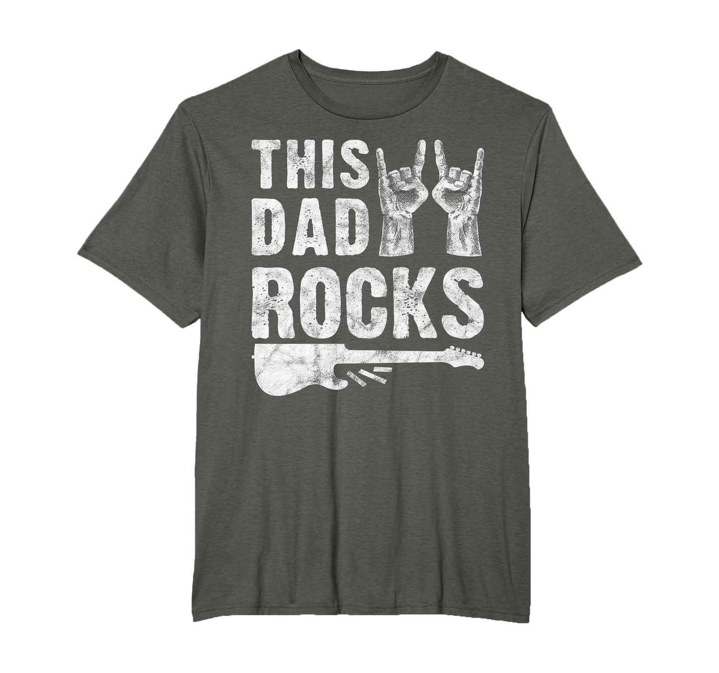 This Dad Rocks Rock N Roll Heavy Metal T-Shirt - Aesthetic Graphic Unisex - T-Shirt, Sweatshirt, Hoodie