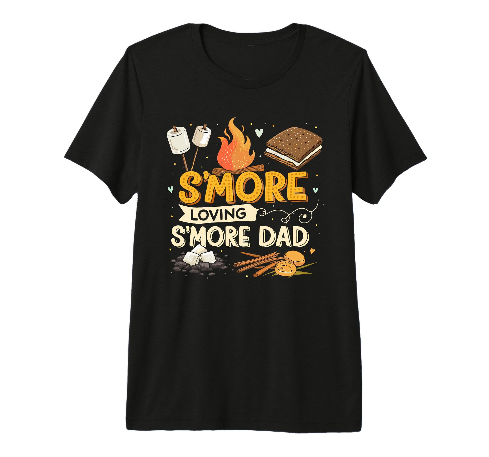 Smore Loving Smore Dad Funny Campfire T-Shirt - Unique Graphic Unisex - T-Shirt, Sweatshirt, Hoodie