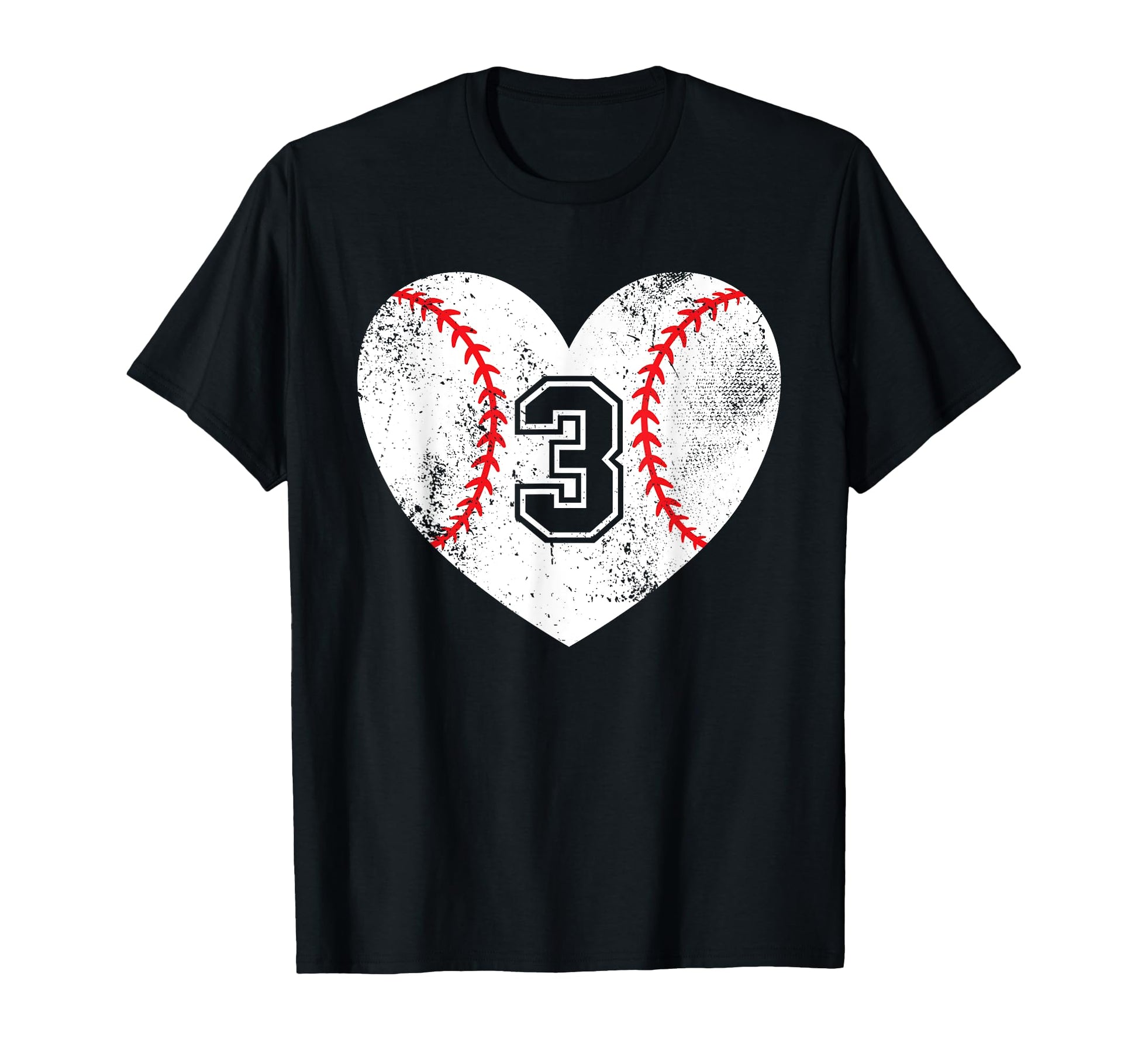 Baseball Heart Player 3 Baseball T-Shirt - Aesthetic Graphic for Adults - T-Shirt, Sweatshirt, Hoodie