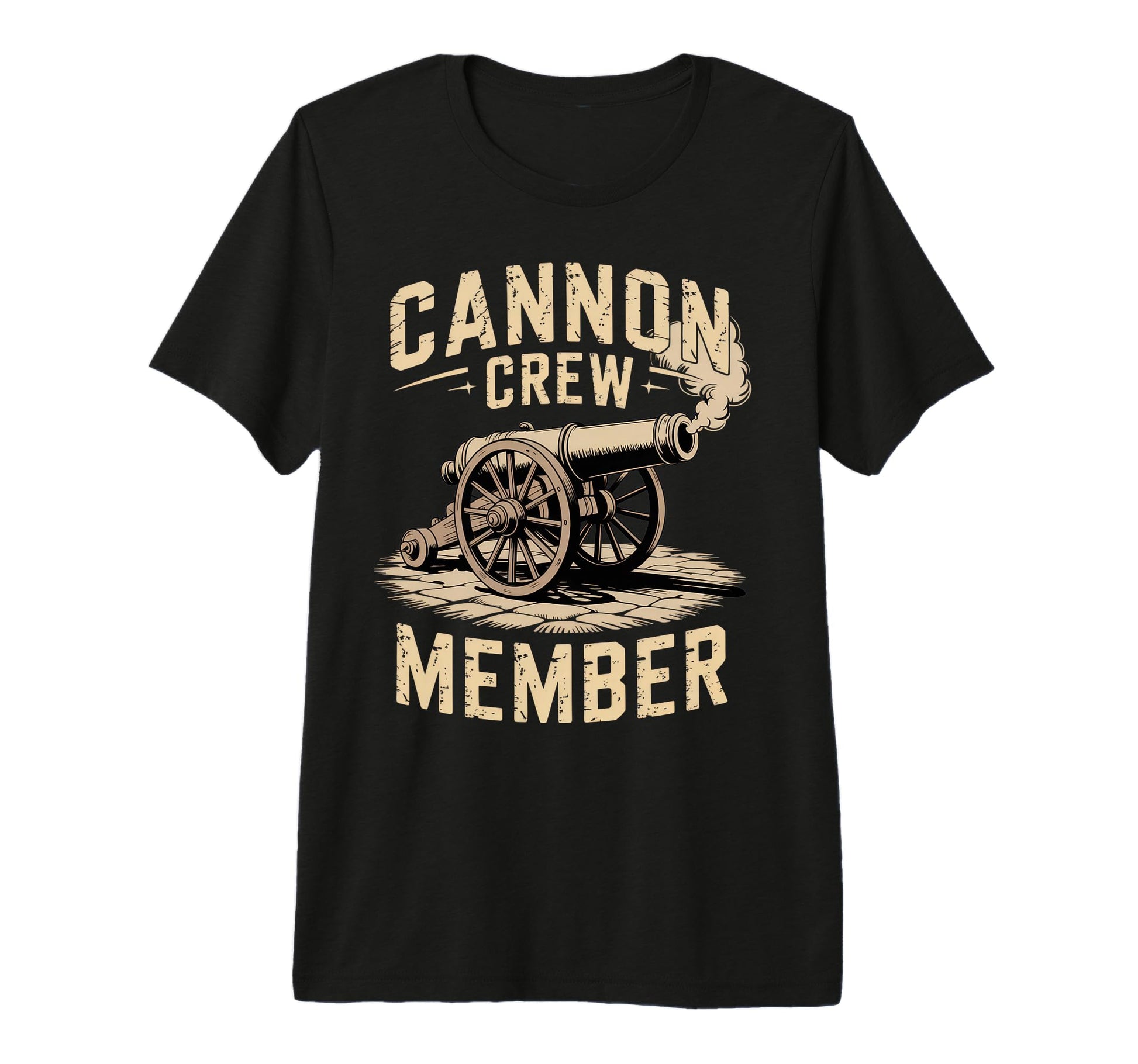 Cannon Crew Member Military Dad Funny T-Shirt - Novelty Apparel Men Women - T-Shirt, Sweatshirt, Hoodie