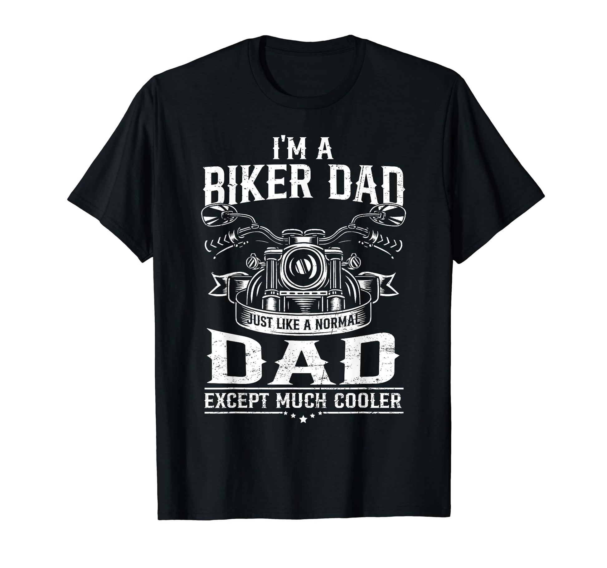 Motorcycle Rider Biker Dad Like Normal T-Shirt - Custom Art Print Unisex - T-Shirt, Sweatshirt, Hoodie
