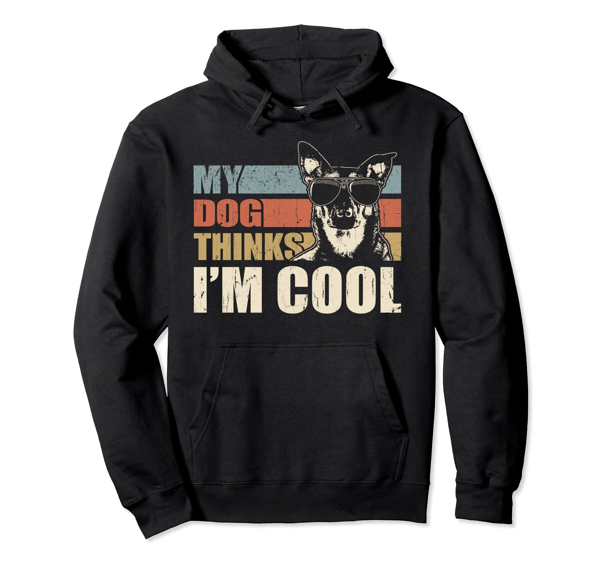My Dog Thinks Im Dutch Shepherd Funny Hoodie - Aesthetic Graphic Unisex - T-Shirt, Sweatshirt, Hoodie
