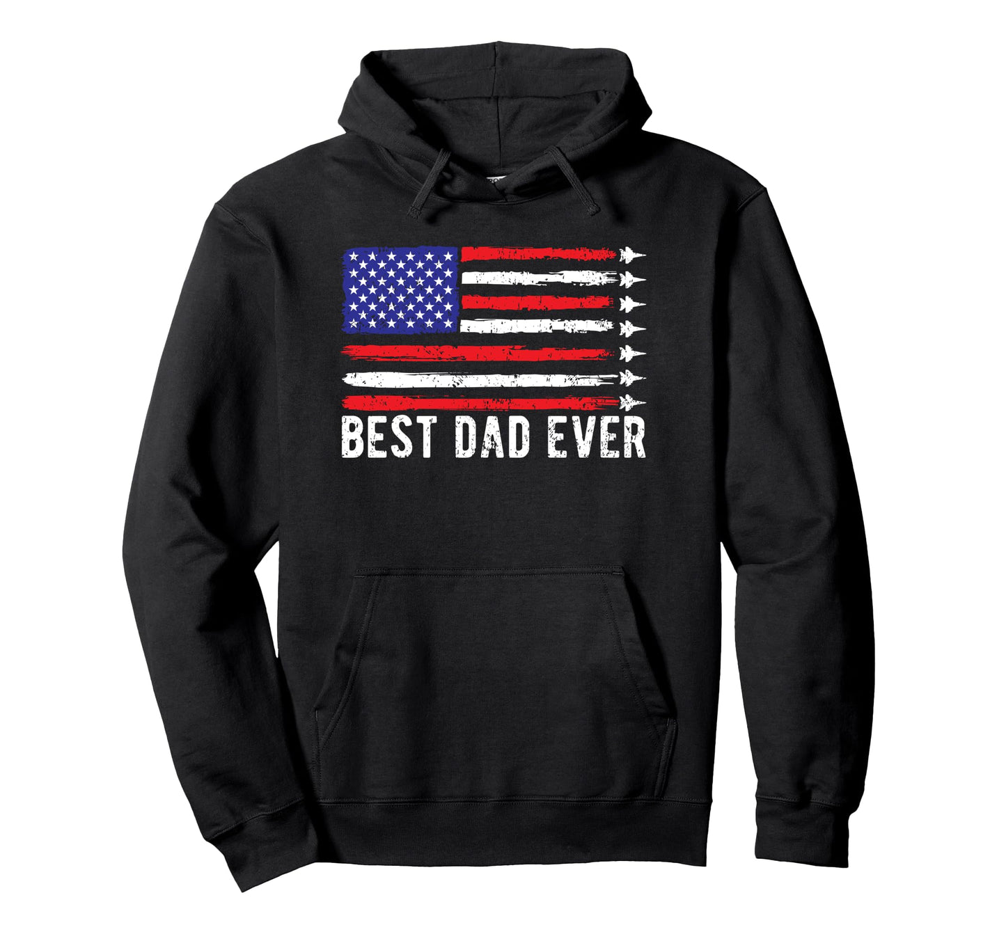 Best Dad Ever Usa Flag Veterans Day Hoodie - Novelty Apparel for Adults - T-Shirt, Sweatshirt, Hoodie