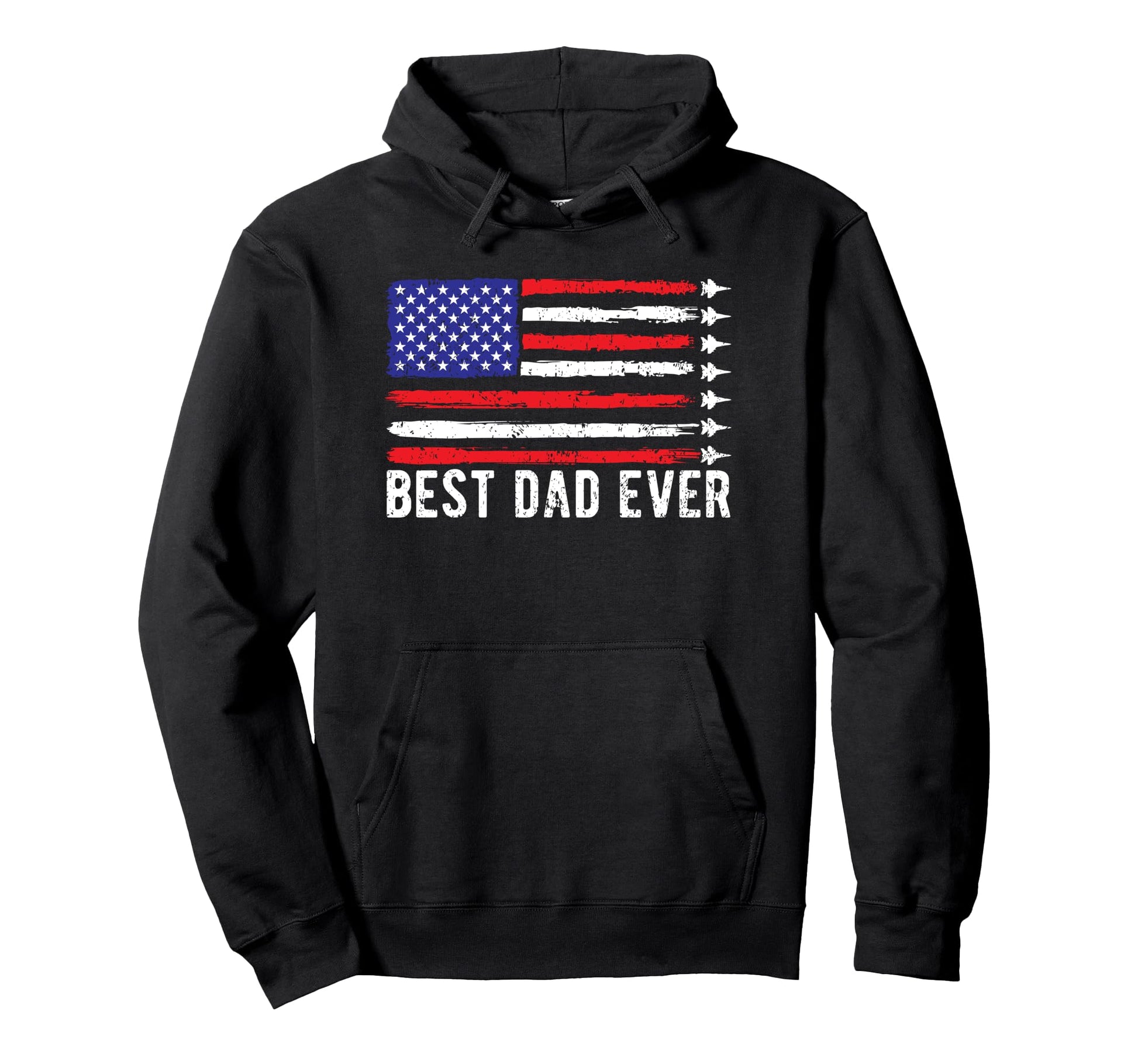 Best Dad Ever Usa Flag Veterans Day Hoodie - Novelty Apparel for Adults - T-Shirt, Sweatshirt, Hoodie