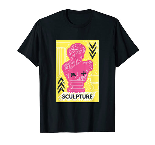Abstract Art Statue Pop Art Modern T-Shirt - Fun Novelty Design for Adults - T-Shirt, Sweatshirt, Hoodie