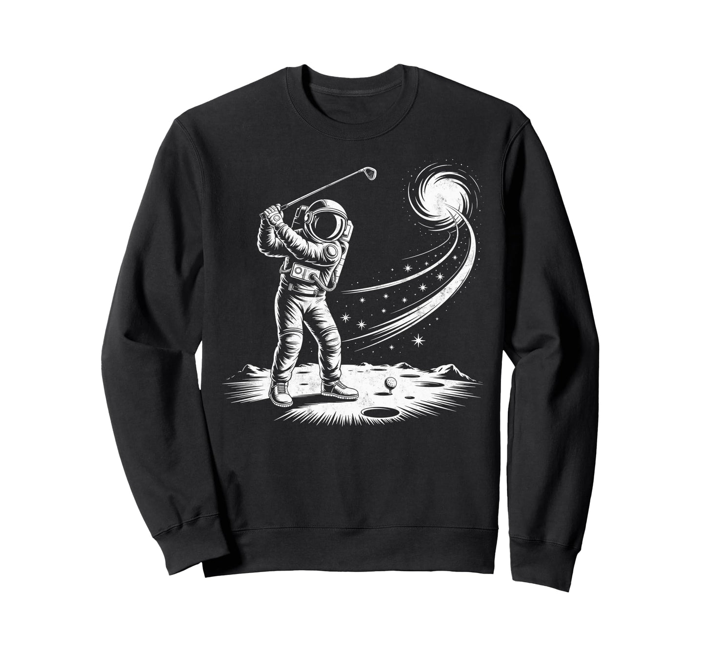 Astronaut Golf Player Golfing Golfer Sweatshirt - Streetwear Style Unisex - T-Shirt, Sweatshirt, Hoodie