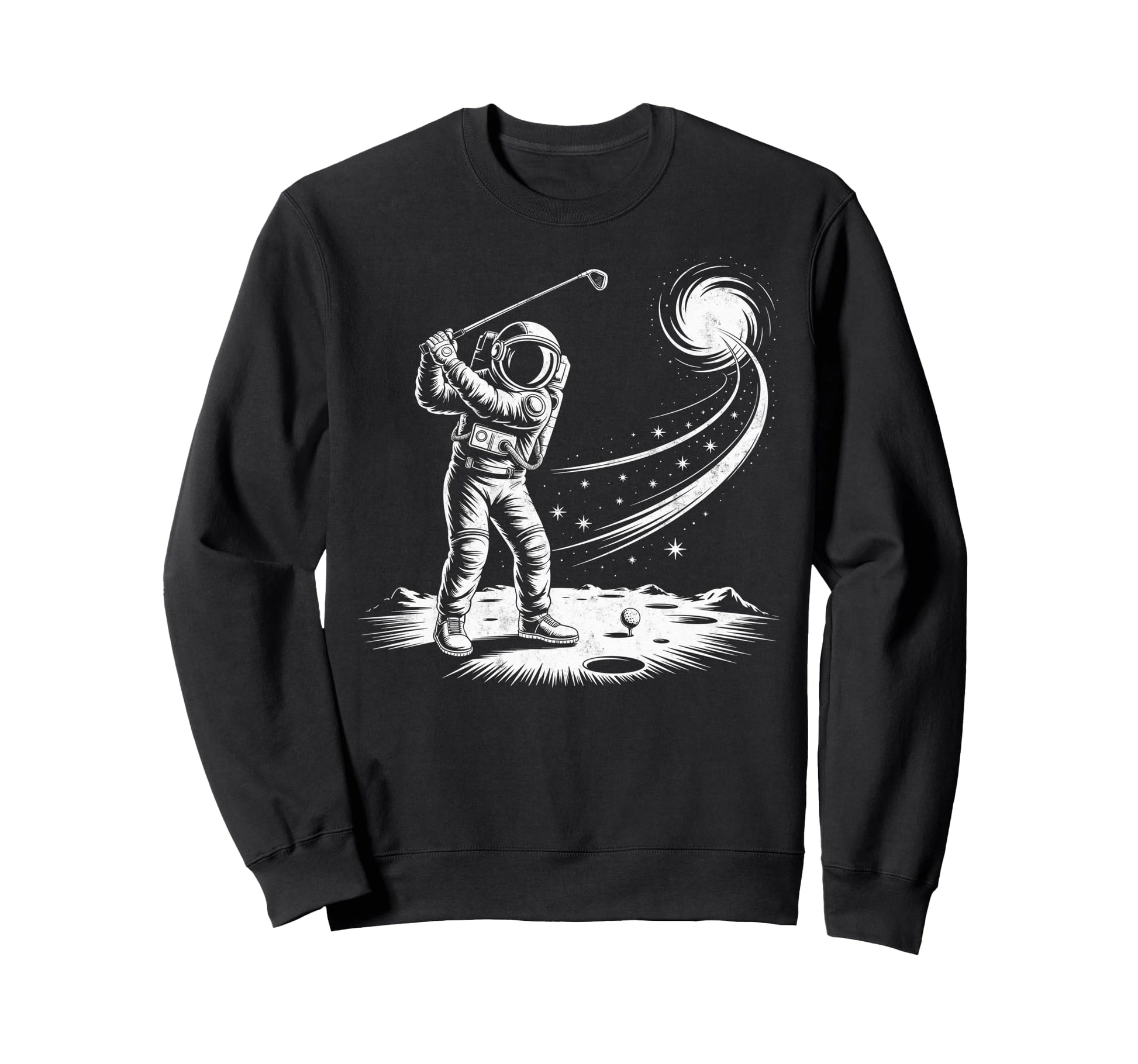 Astronaut Golf Player Golfing Golfer Sweatshirt - Streetwear Style Unisex - T-Shirt, Sweatshirt, Hoodie