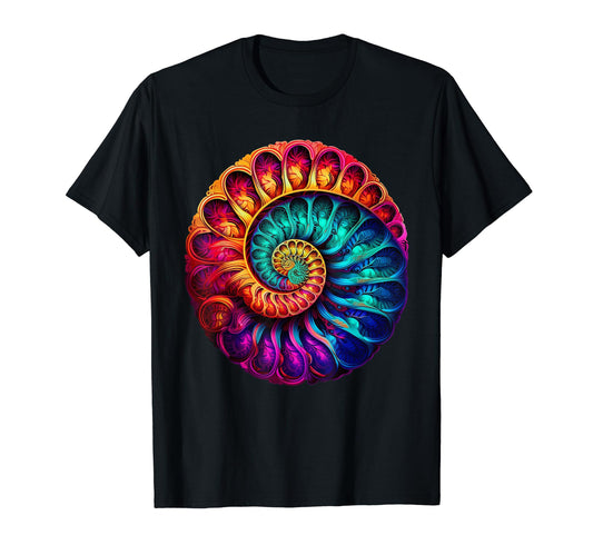 Ammonite Fossil Paleontology Pop Art T-Shirt - Streetwear Style Men Women - T-Shirt, Sweatshirt, Hoodie