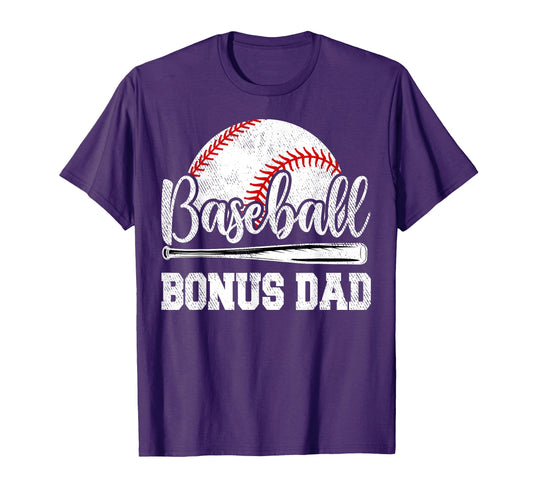 Baseball Bonus Dad Baseball Player Game T-Shirt - Aesthetic Graphic Unisex - T-Shirt, Sweatshirt, Hoodie