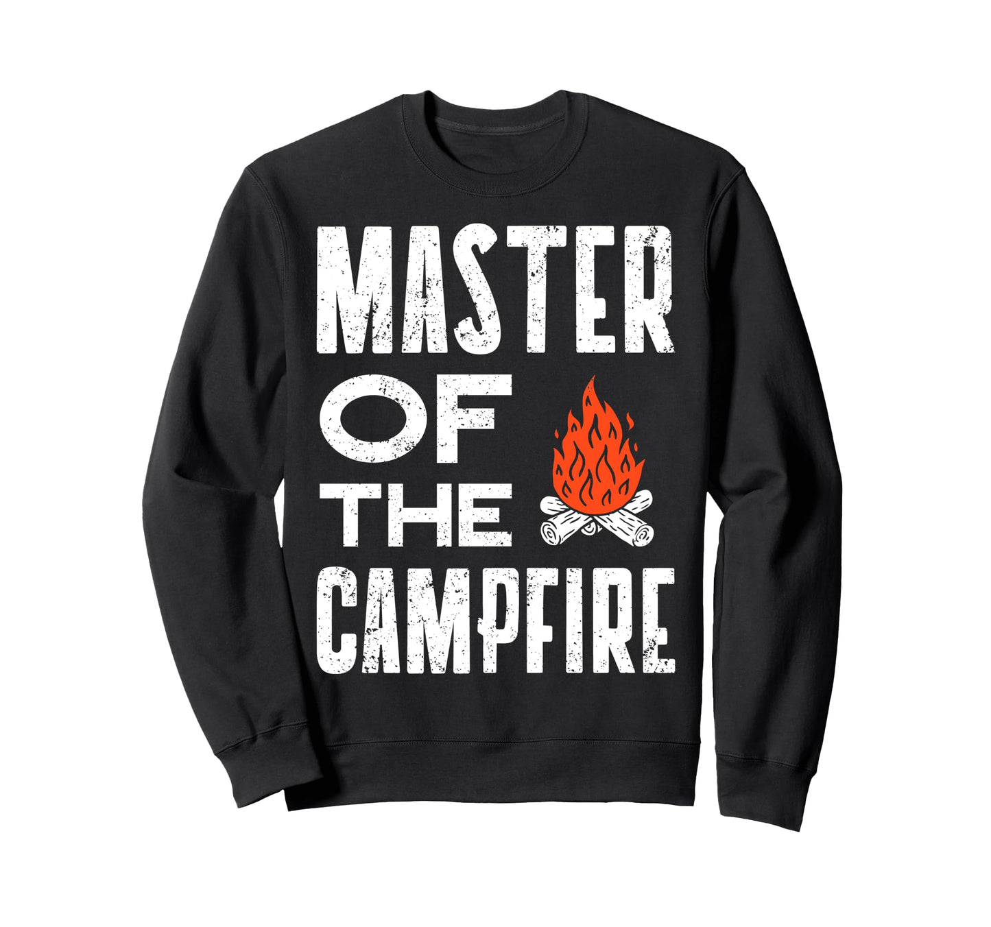 Master Campfire Camper Dad Sweatshirt - Minimalist Print for Adults - T-Shirt, Sweatshirt, Hoodie