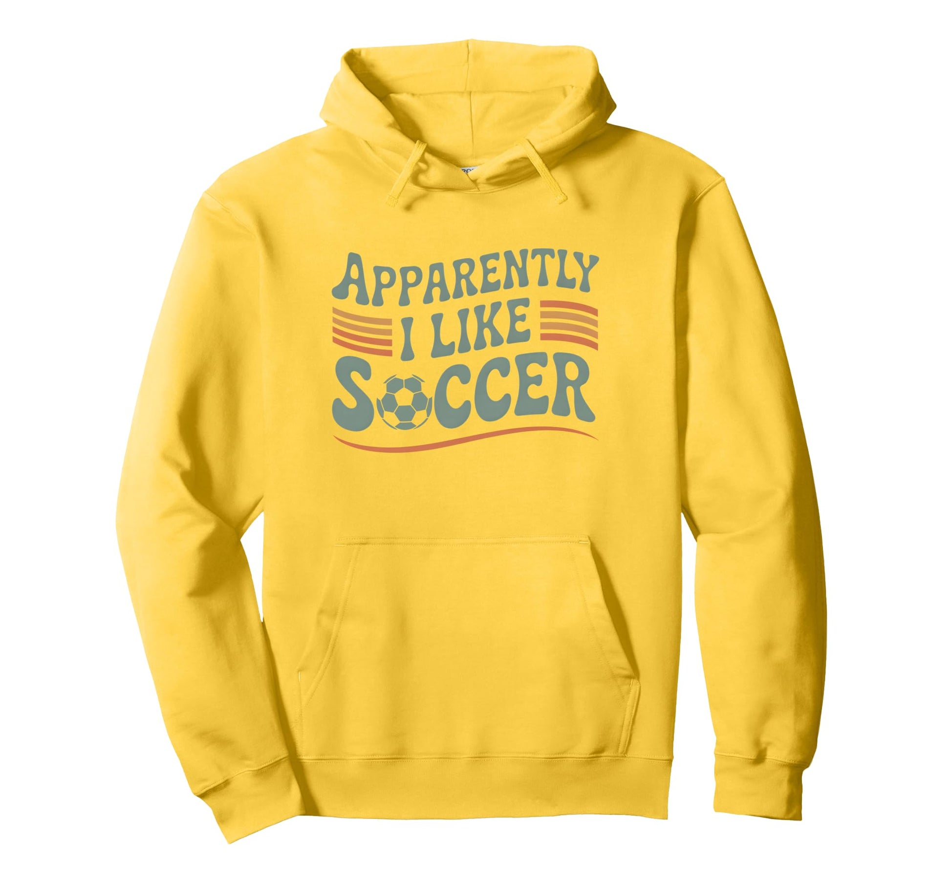 Apparently I Like Soccer Game Day Hoodie - Aesthetic Graphic for Adults - T-Shirt, Sweatshirt, Hoodie