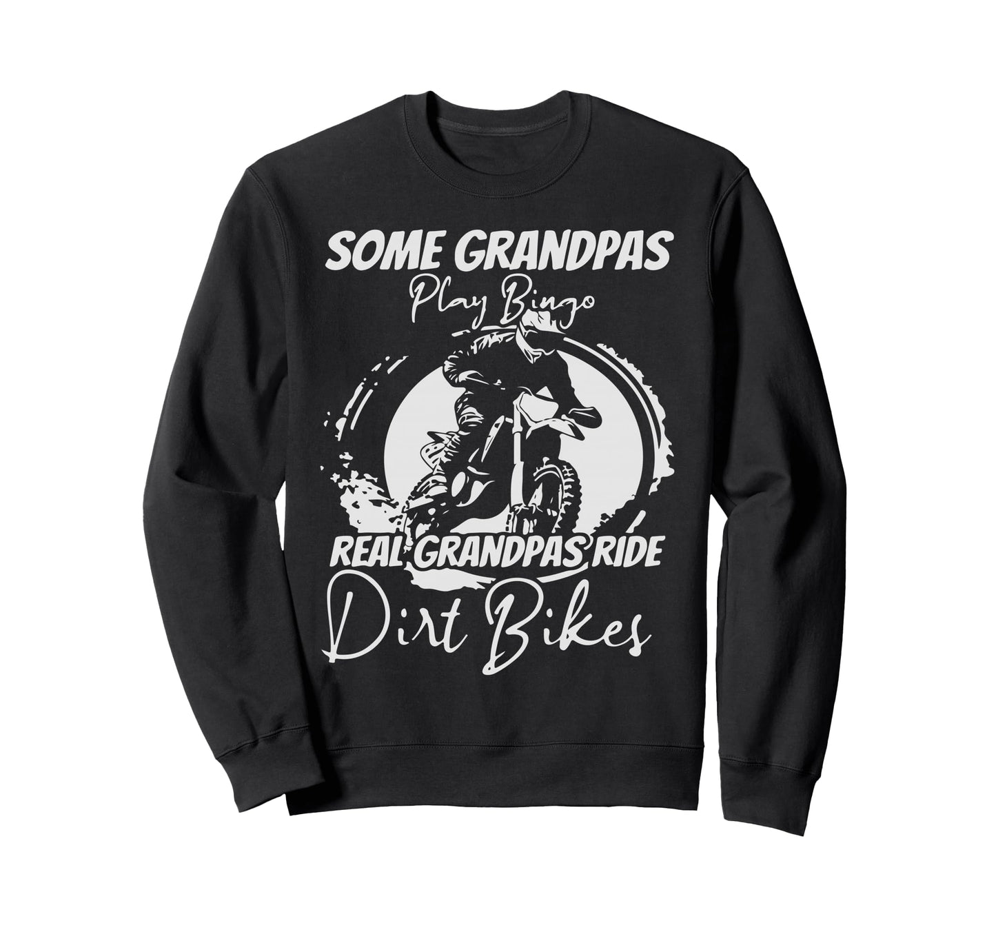 Motocross Enduro Biker Grandpa Racing Sweatshirt - Trendy Graphic Unisex - T-Shirt, Sweatshirt, Hoodie