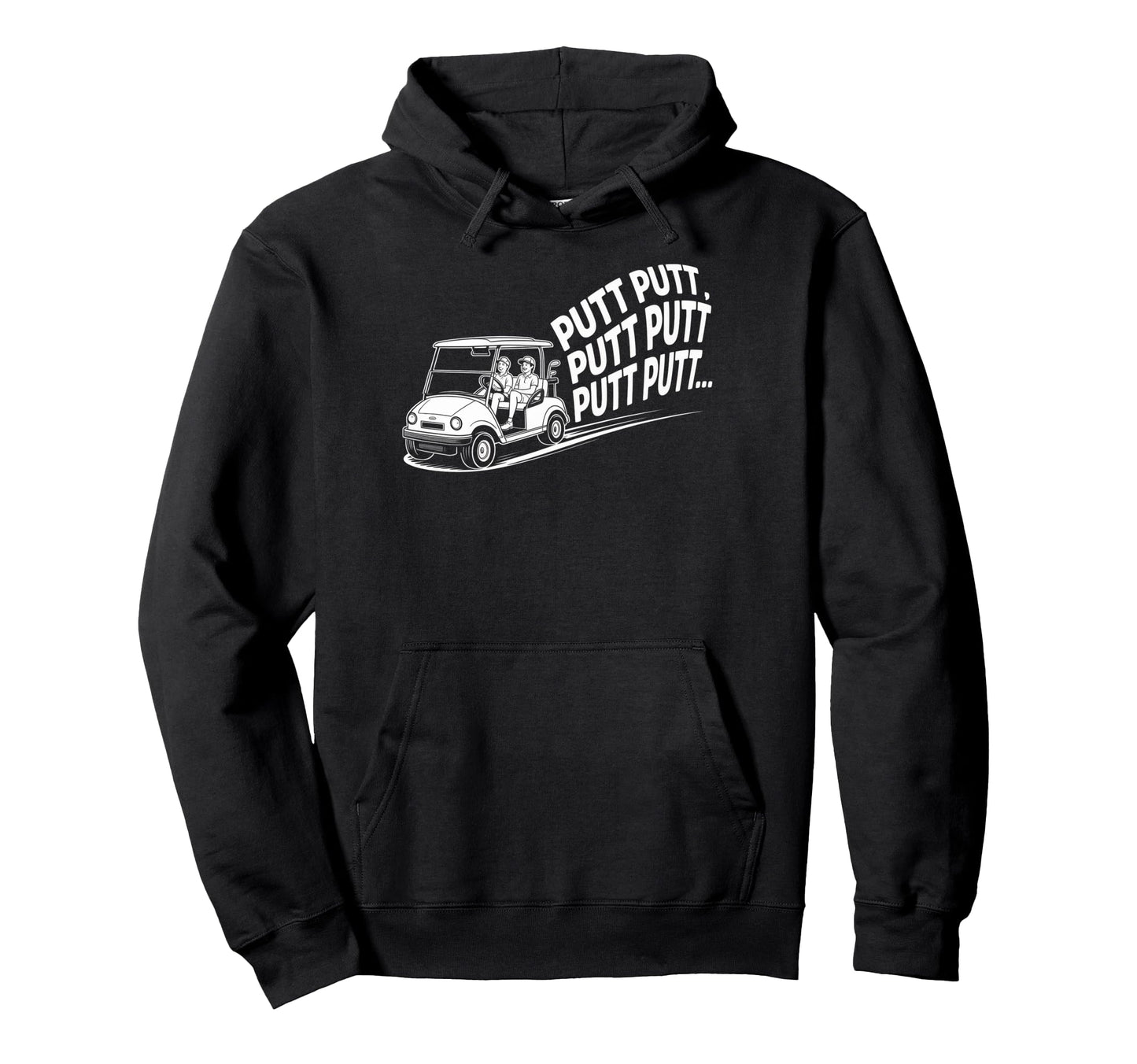 Funny Dad Golf Golfer Golfing Cart Hoodie - Casual Everyday Wear Unisex - T-Shirt, Sweatshirt, Hoodie