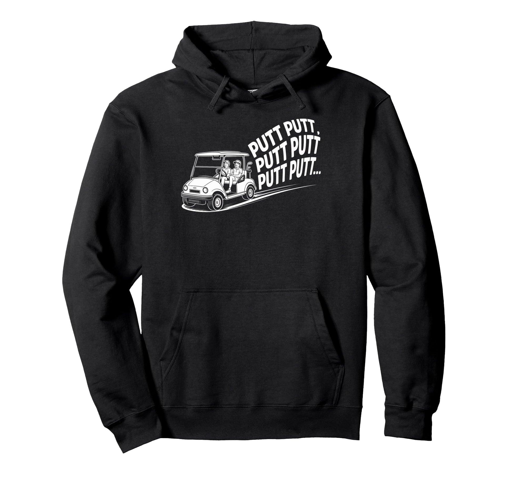 Funny Dad Golf Golfer Golfing Cart Hoodie - Casual Everyday Wear Unisex - T-Shirt, Sweatshirt, Hoodie