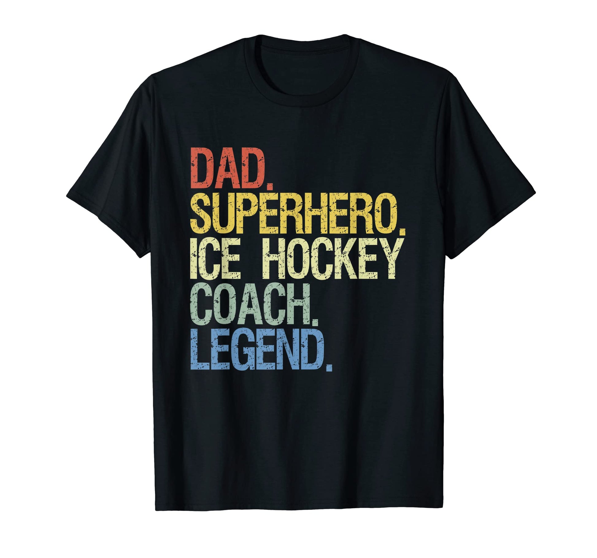 Dad Superhero Ice Hockey Coach Sweatshirt - Fun Novelty Design Men Women - T-Shirt, Sweatshirt, Hoodie