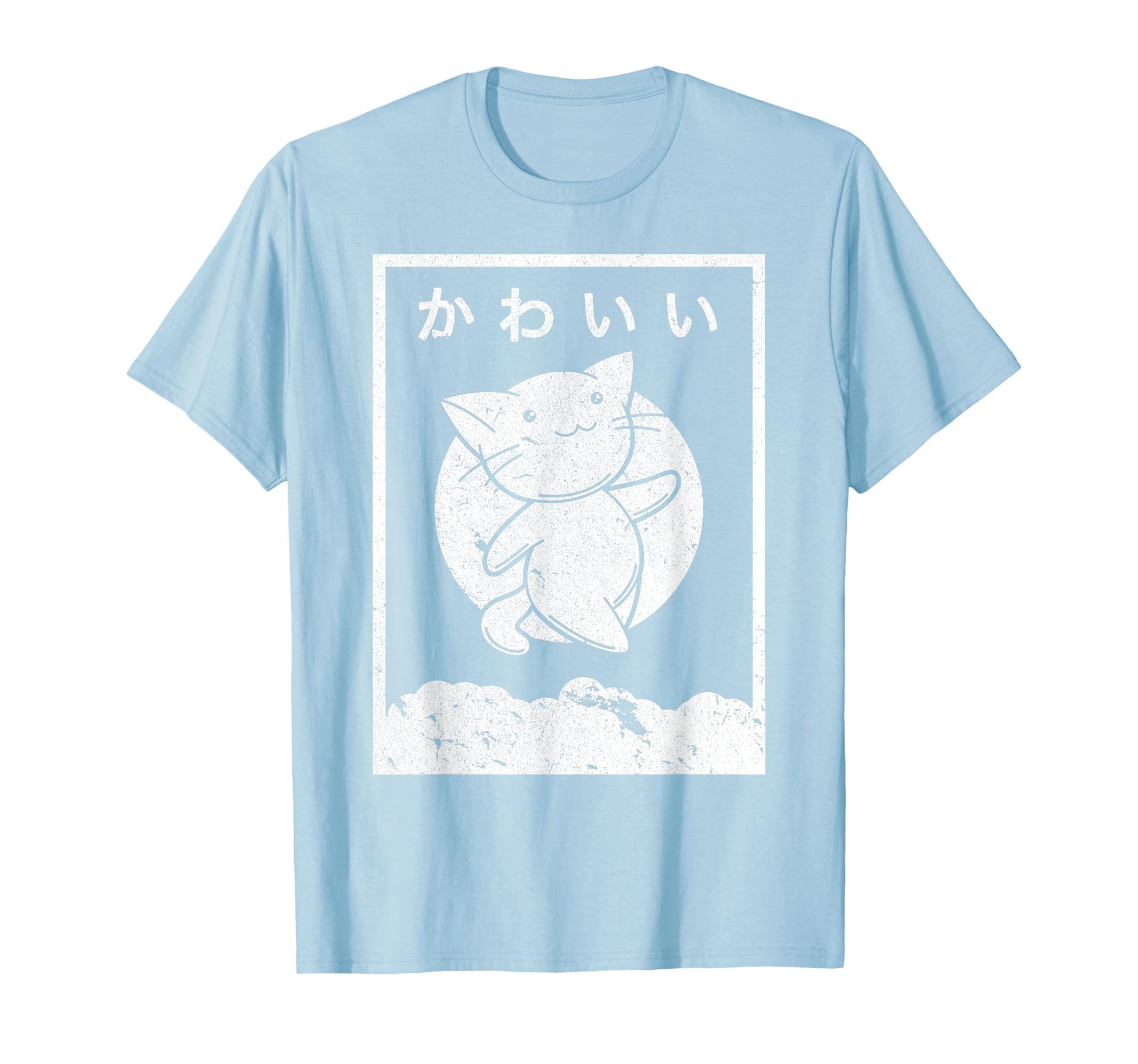 Kawaii Cat Anime T-Shirt - Minimalist Print for Adults - T-Shirt, Sweatshirt, Hoodie