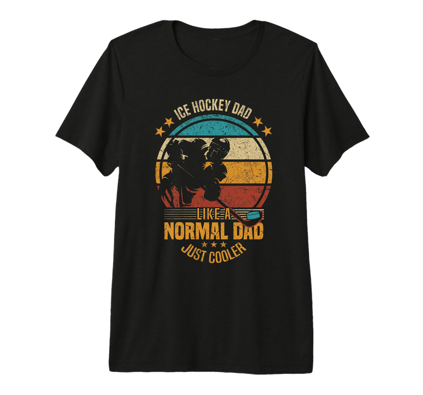 Mens Ice Hockey Dad Like Normal Dad T-Shirt - Minimalist Print Men Women - T-Shirt, Sweatshirt, Hoodie