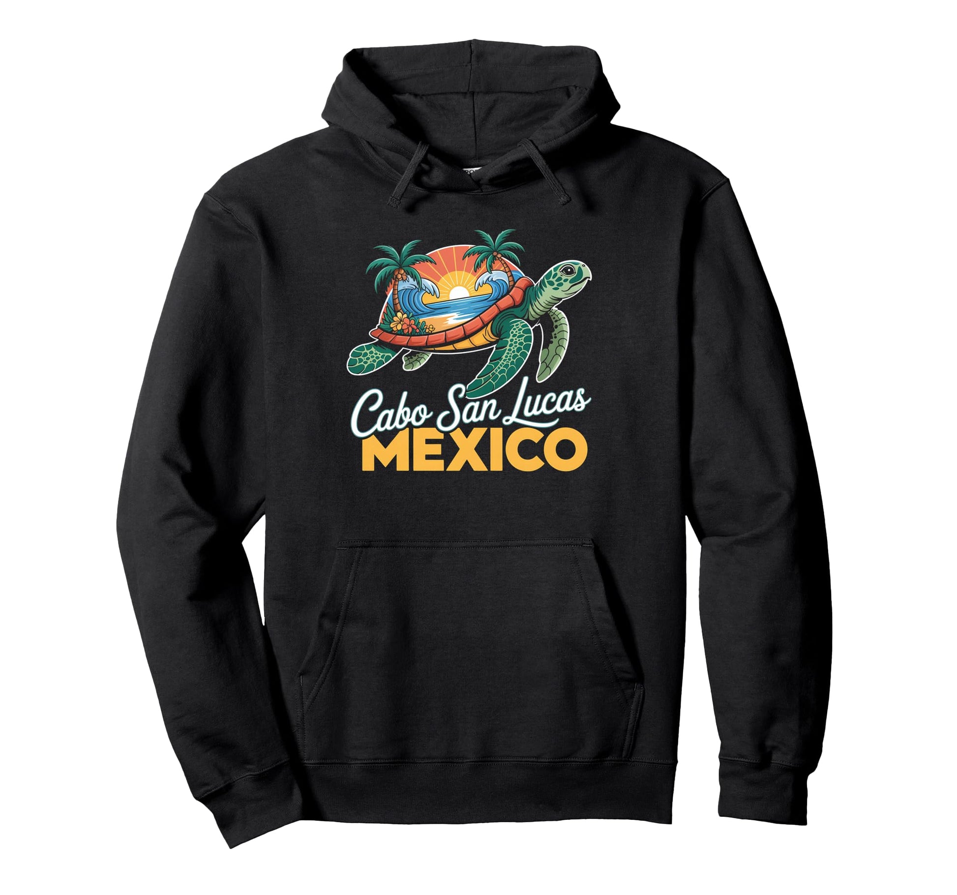 Cabo San Lucas Sea Turtle Mexico Hoodie - Novelty Apparel Men Women - T-Shirt, Sweatshirt, Hoodie