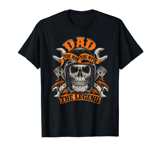 Biker Dad Grandpa Myth Legend T-Shirt - Streetwear Style Men Women - T-Shirt, Sweatshirt, Hoodie