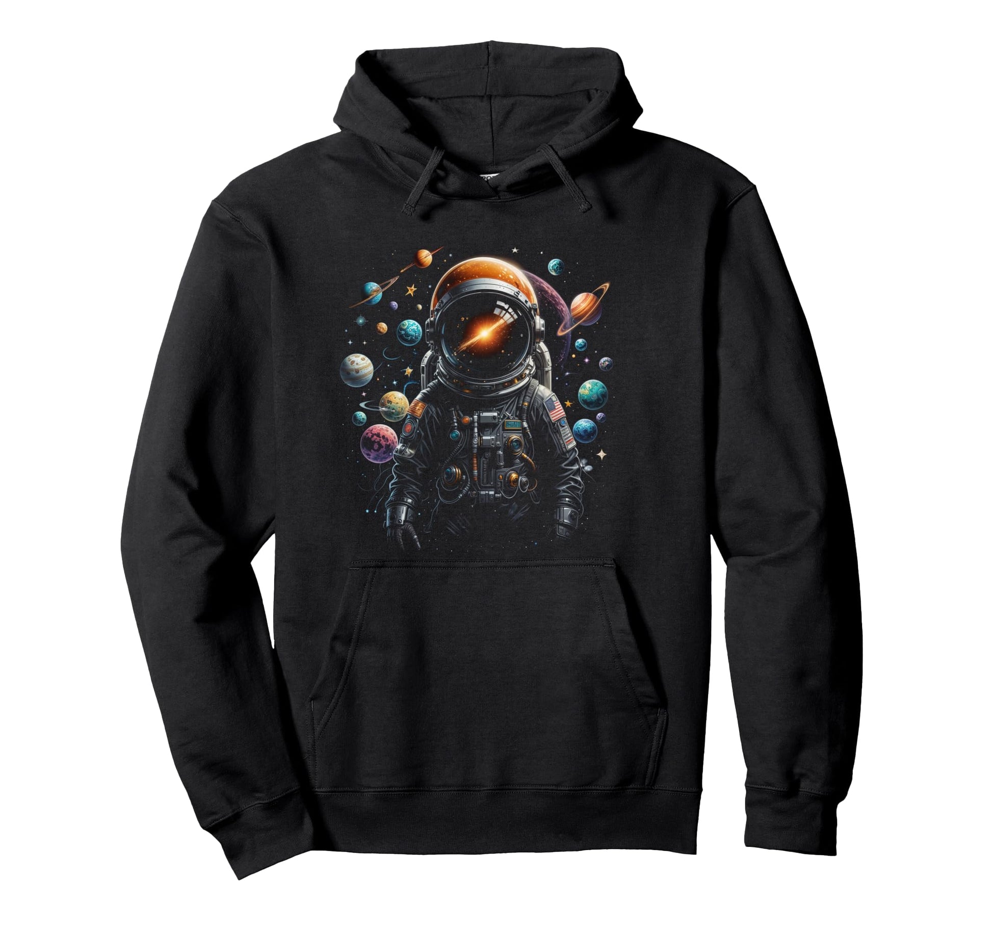 Mens Astronaut Space Fathers Day Dads Hoodie - Casual Everyday Wear Unisex - T-Shirt, Sweatshirt, Hoodie