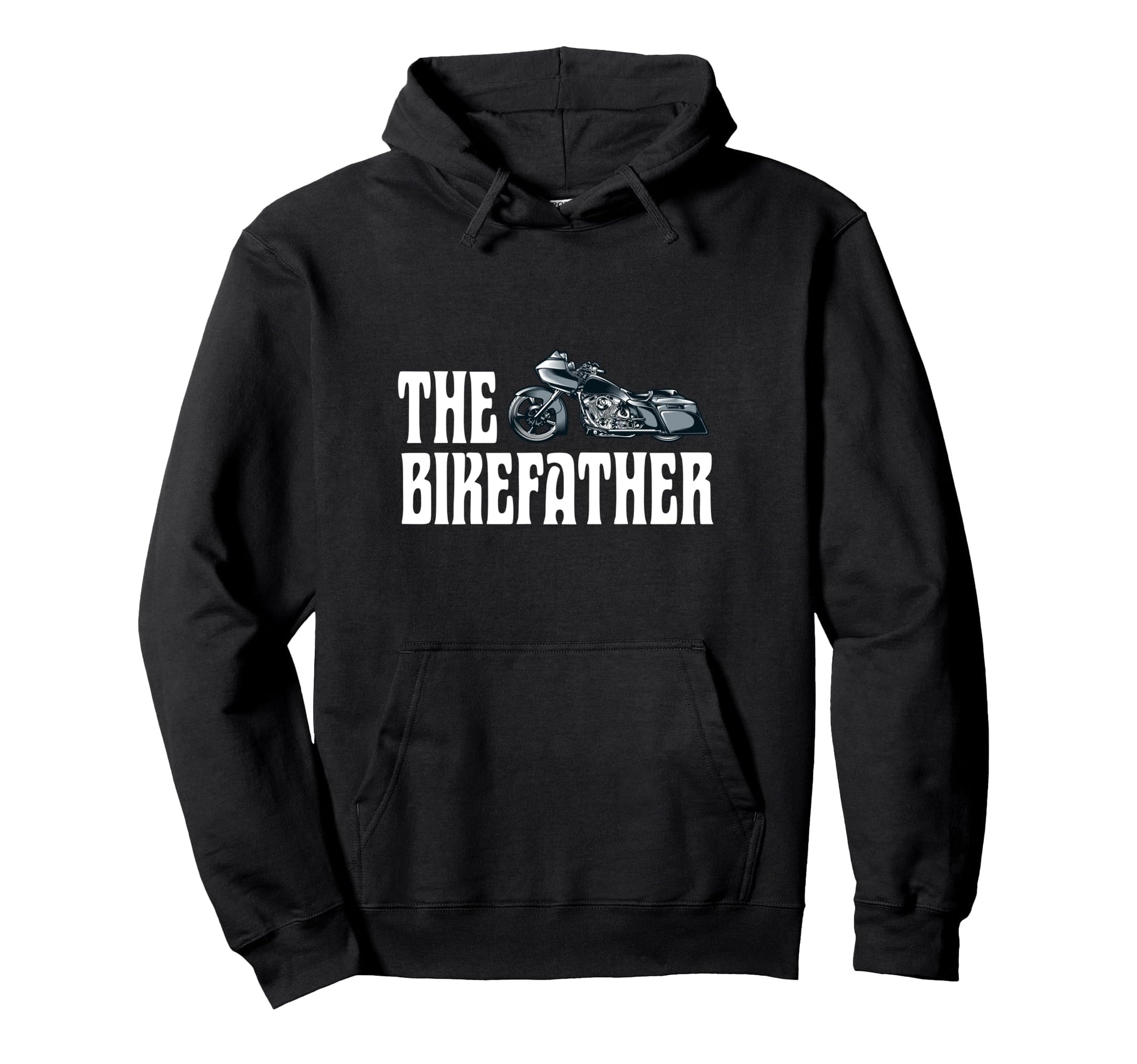 Biker Biker Dad Bikefather Funny Hoodie - Casual Everyday Wear Unisex - T-Shirt, Sweatshirt, Hoodie