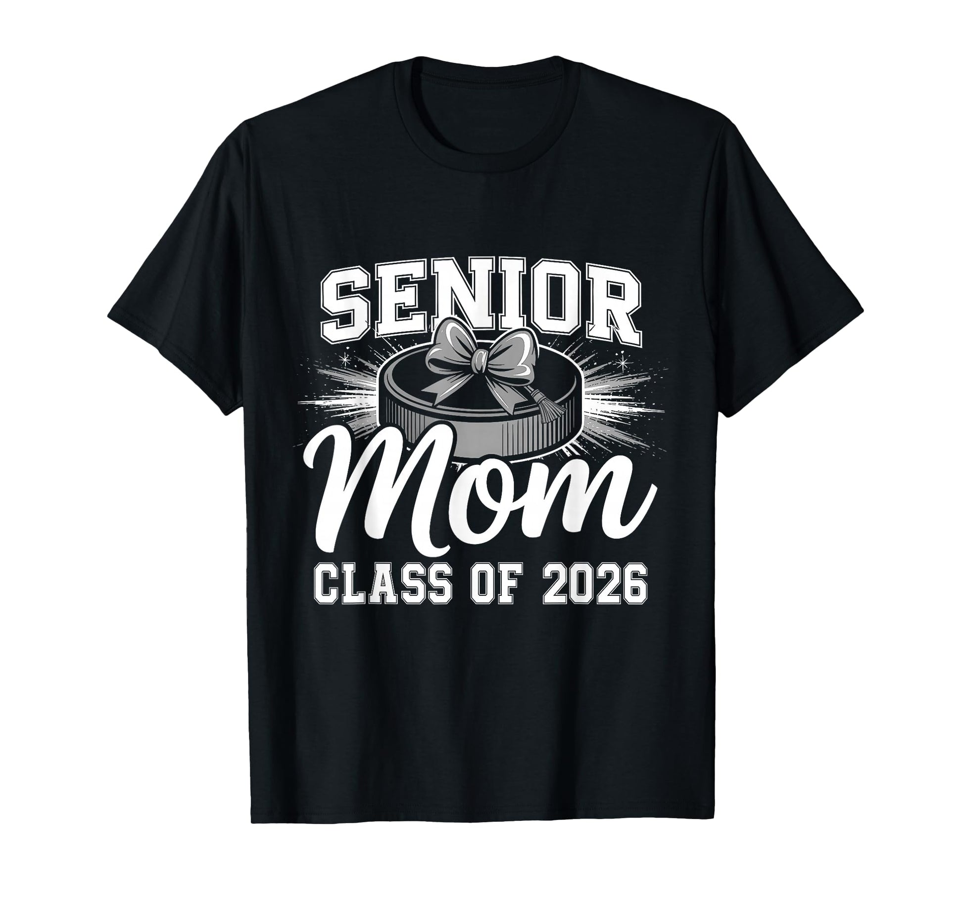 Senior Mom Class 2026 Coquette Bow T-Shirt - Graphic Print for Adults - T-Shirt, Sweatshirt, Hoodie