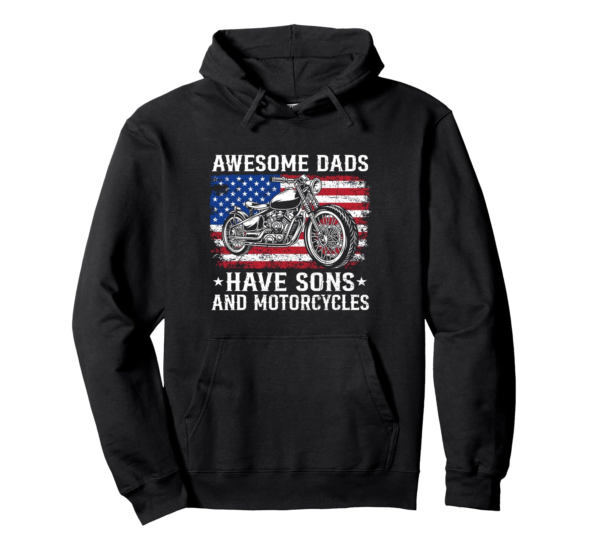 Awesome Dads Have Sons And Motorcycles Hoodie - Novelty Apparel Men Women - T-Shirt, Sweatshirt, Hoodie