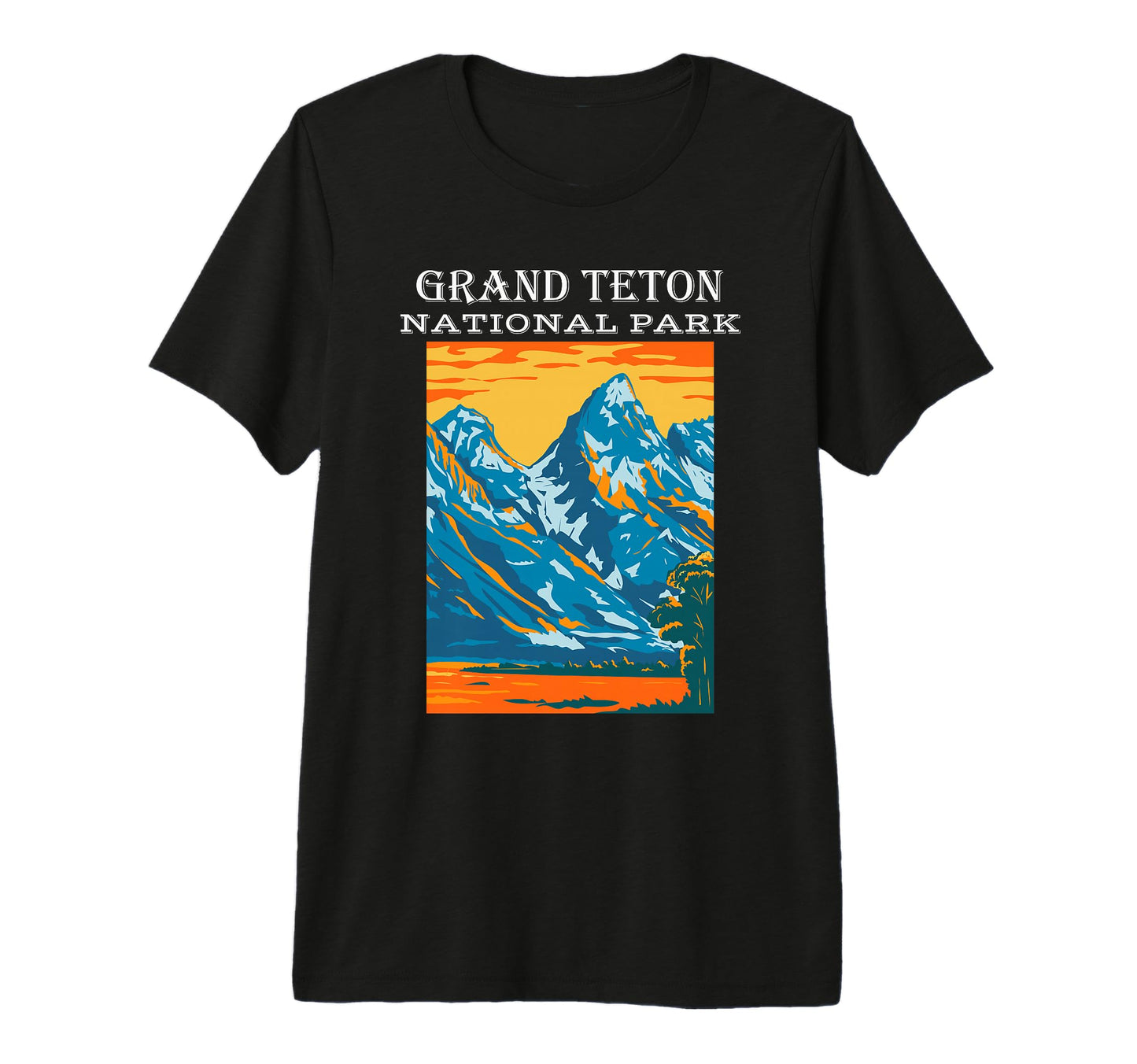 Grand Teton National Park Wyoming T-Shirt - Fun Novelty Design Men Women - T-Shirt, Sweatshirt, Hoodie