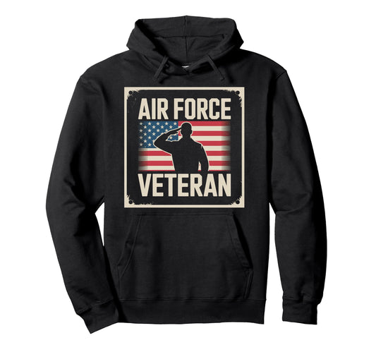 Air Force Veteran Us American Flag Dad Hoodie - Unique Graphic for Adults - T-Shirt, Sweatshirt, Hoodie